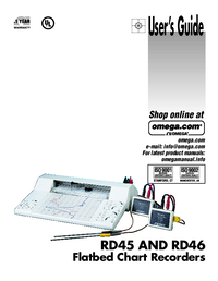 Thumbnail of document Manual - RD45A-EPL Single & Dual Channel 8 Inch flatbed recorders